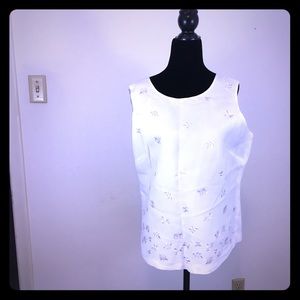 Woman’s Jordan Sleeveless White Blouse